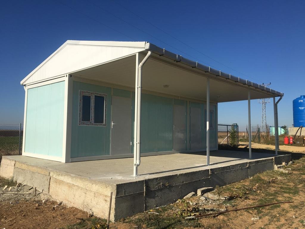 YEMENLİ ÇATILI KONTEYNER EV TESLİMİ